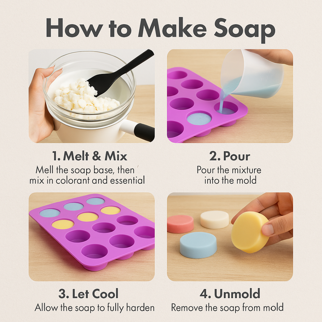 Everyday Artisan – 11-Piece Goat Milk Soap Making Kit for Beginners & DIY Enthusiasts