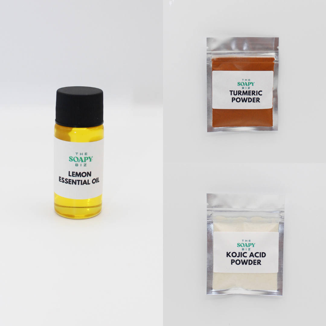 Turmeric & Lemon Oil Kojic Acid Soap Making Kit