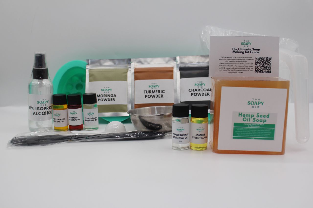 Massage Bar Soap Making Kit – DIY Spa Bars with Shea, Goat Milk, or Hemp Base