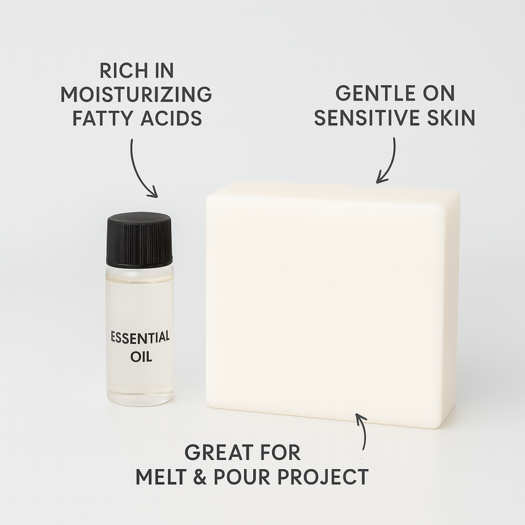 Calm Bloom – Goat Milk Soap Making Kit with Lavender Essential Oil