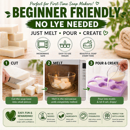 Premium Goat’s Milk Soap Base – DIY Melt & Pour Soap Base for Handmade Soap Making 1-40 Pounds