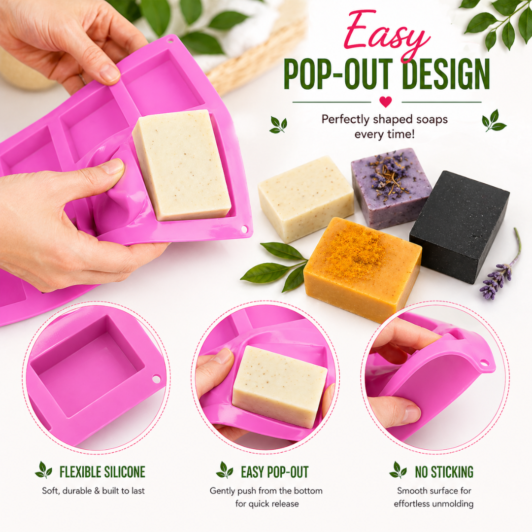 11-Piece Soap Making Kit with Goat’s Milk Soap Base, Essential Oils, Color Powders & Silicone Molds – DIY Melt & Pour Soap Kit for Beginners