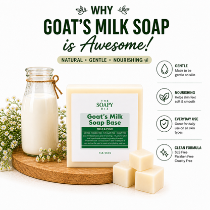 35-Piece Ultimate Soap Making Kit with Goat’s Milk Soap Base, Soap Powders, Botanicals, Silicone Molds & Soap Cutter – DIY Melt & Pour Soap Kit for Beginners
