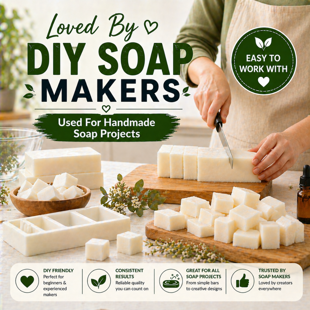 Premium Goat’s Milk Soap Base – DIY Melt & Pour Soap Base for Handmade Soap Making 1-40 Pounds