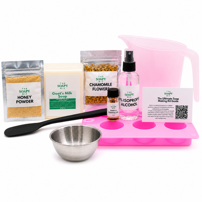 Honey & Vanilla Soap Making Kit – DIY Melt & Pour Goat’s Milk Soap Kit for Beginners