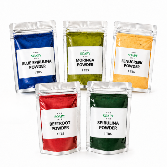 Superfoods Soap Making Powders Set – DIY Botanical Soap Powder Kit for Beginners