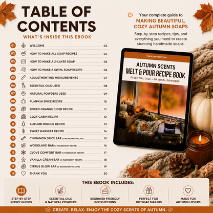 Autumn Melt & Pour Soap Recipe Book