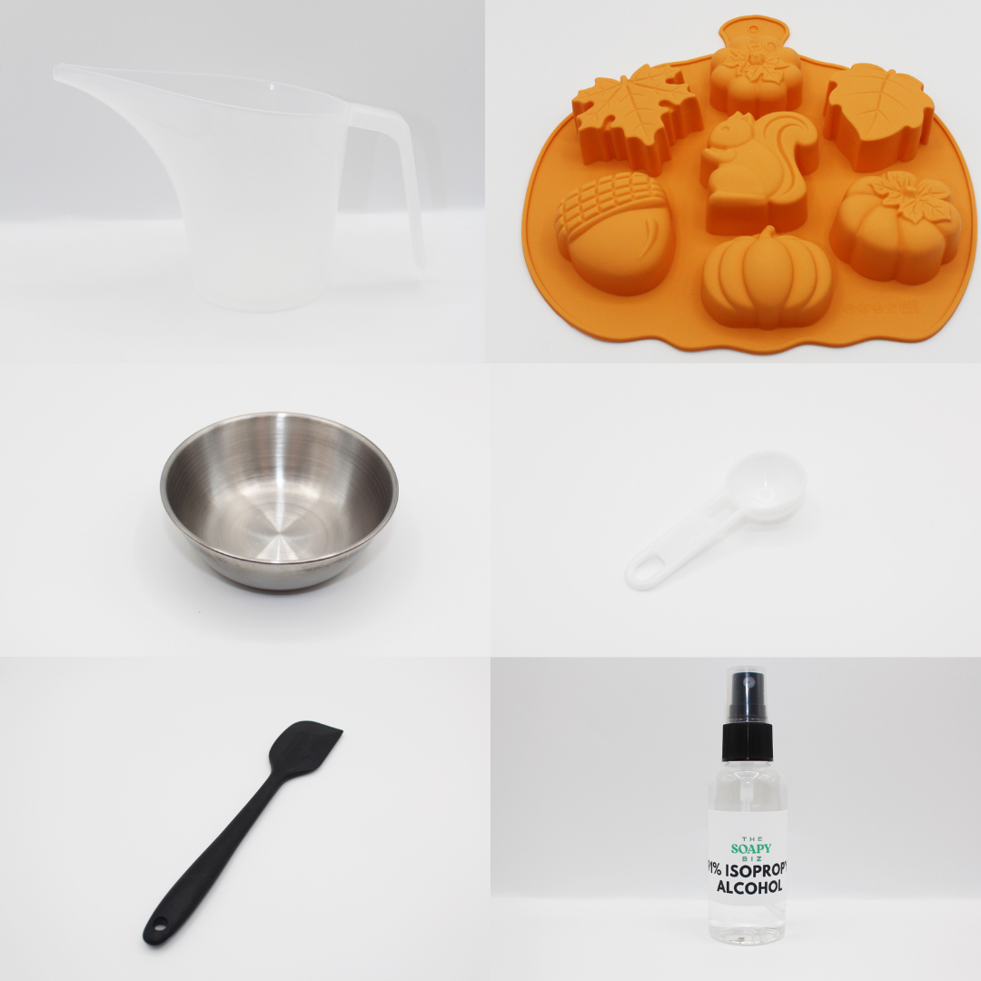 Harvest Glow Soap Making Kit – Fall DIY Soap with Turmeric, Cinnamon & Vanilla | Shea Butter, Goat's Milk or Hemp Seed Oil