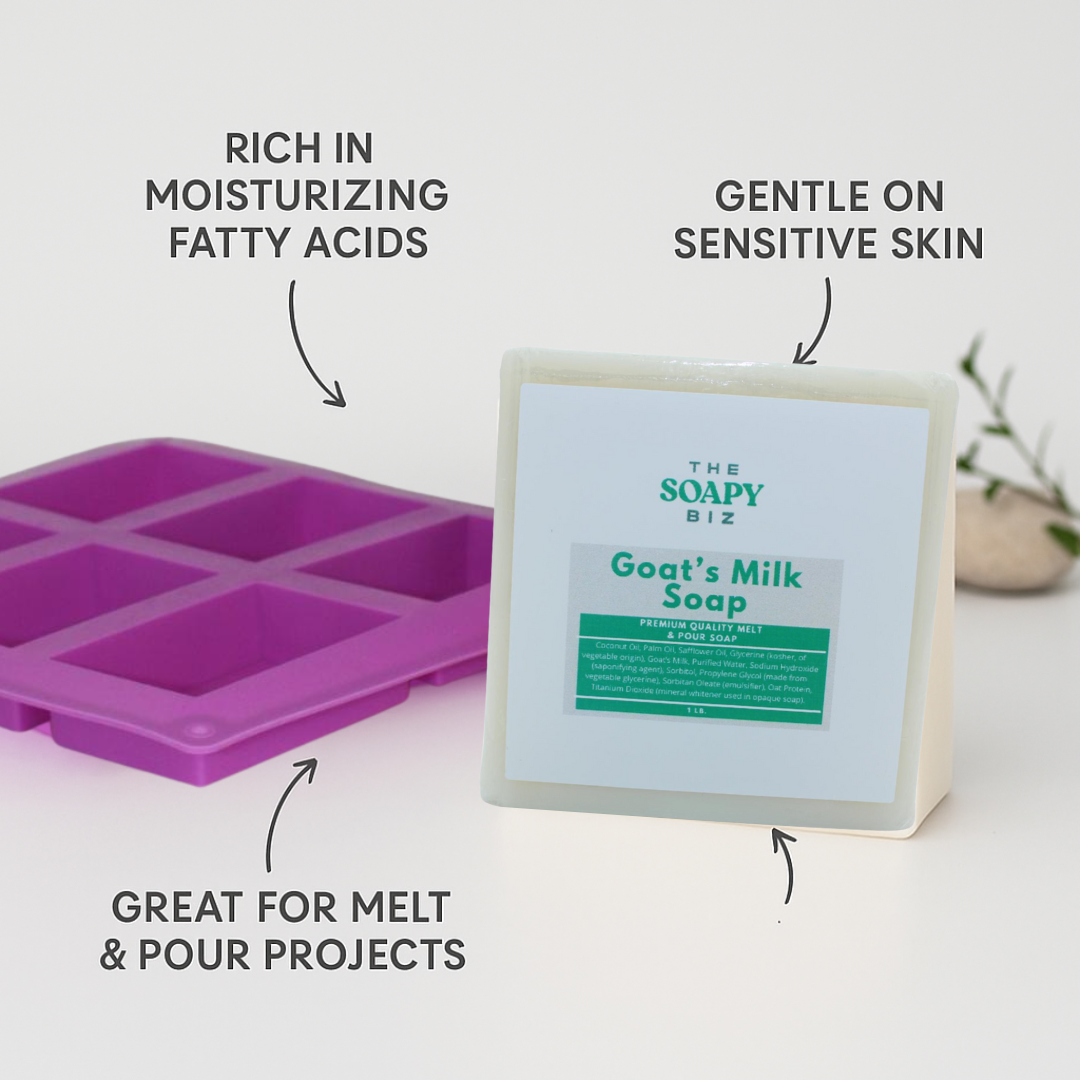 Simply Smooth – Goat Milk Soap Making Kit with Silicone Mold