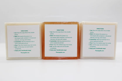 Natural Soap Trio Kit – Hemp Seed, Goat’s Milk & Shea Butter Bars for Hydrating Skincare