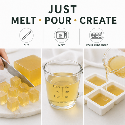 Premium Hemp Seed Oil Soap Base – DIY Melt & Pour Soap Base for Handmade Soap Making