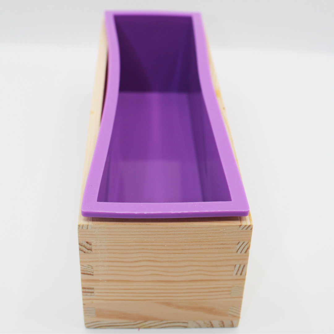 Shape & Pour – 3-Piece Soap Mold Set with Wooden Loaf, Rectangle & Circle Molds