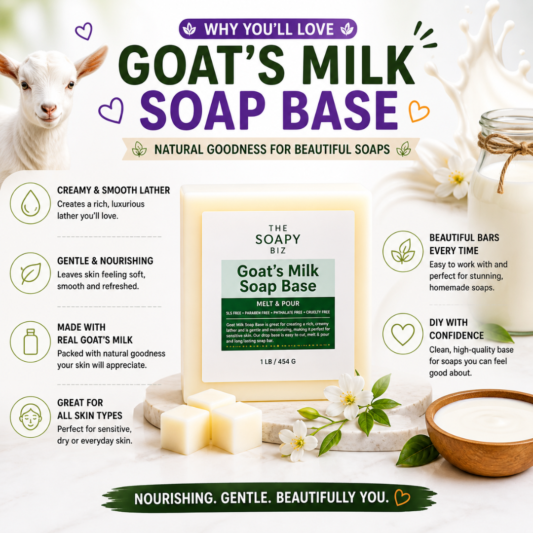 Turmeric & Lemon Oil Goat’s Milk Soap Making Kit – DIY Melt & Pour Goat’s Milk Soap Kit for Beginners