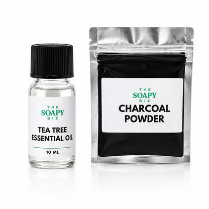 Purify & Glow – Charcoal Tea Tree Soap Making Kit for Clear, Balanced Skin