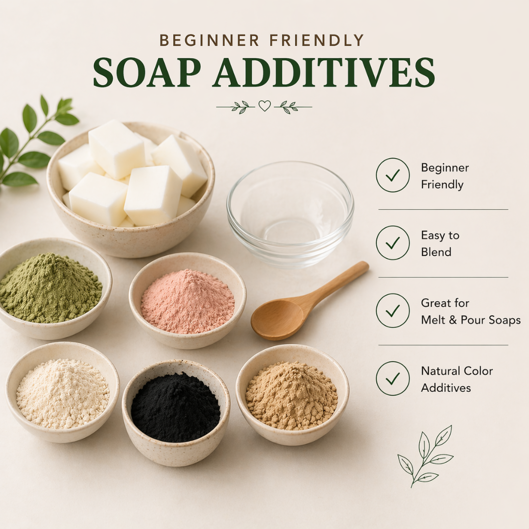 Detox & Clarifying Soap Kit – DIY Bars with Charcoal, Clay, Neem, Arrowroot & Pink Kaolin