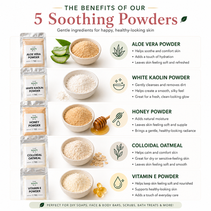 Soothing Skin Powders Set – DIY Soap Making & Self-Care Powder Kit for Beginners