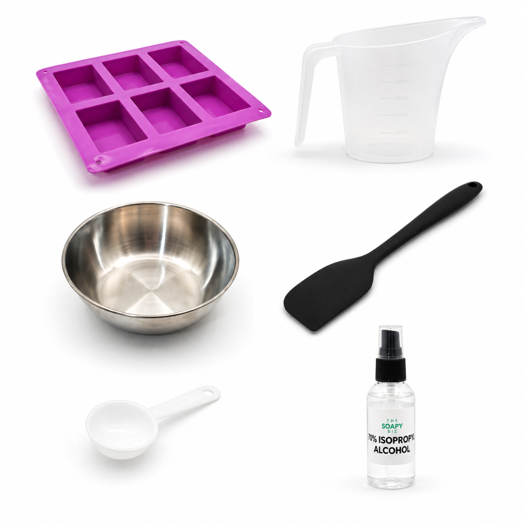 Purify & Glow – Charcoal Tea Tree Soap Making Kit for Clear, Balanced Skin