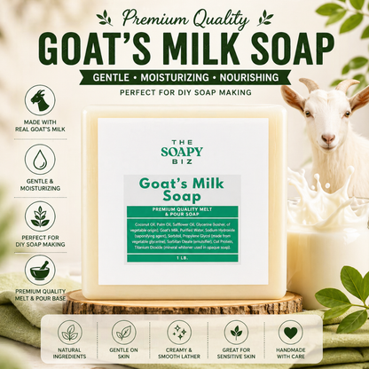 Goat’s Milk Soap DIY Kit with Melt & Pour Soap Base & Essential Oils – Even Skin Kit, Beginner Handmade Soap Making Set