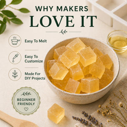 Premium Hemp Seed Oil Soap Base – DIY Melt & Pour Soap Base for Handmade Soap Making