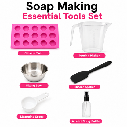 Honey & Vanilla Soap Making Kit – DIY Melt & Pour Goat’s Milk Soap Kit for Beginners