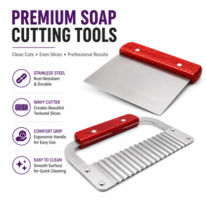 3 lb Soap Making Kit – Goat’s Milk, Silicone Mold & Soap Cutters