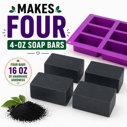 Purify & Glow – Charcoal Tea Tree Soap Making Kit for Clear, Balanced Skin
