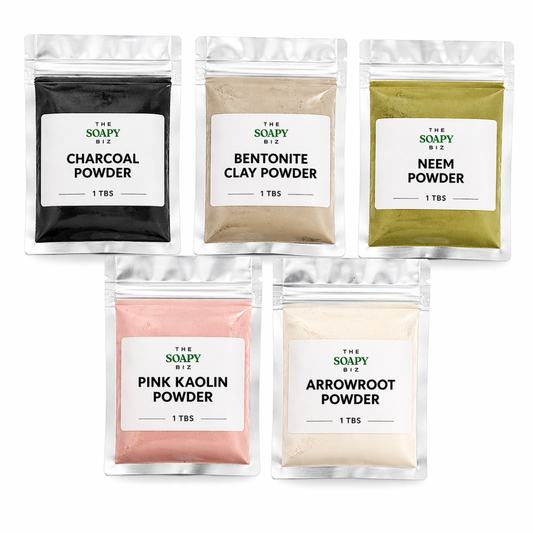 Detox & Deep Cleansing Powder Collection – DIY Soap Making Clay & Botanical Powder Set