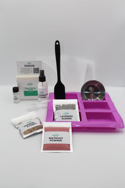 Soap Making Kit Calm Essence – Shea Butter Base with Lavender & Chamomile Botanicals