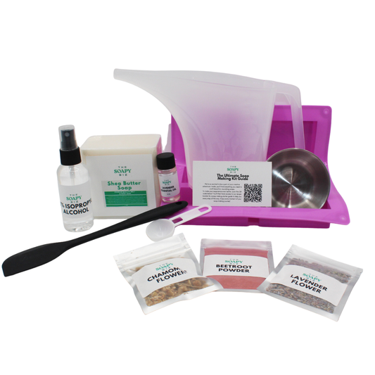 Soap Making Kit Calm Essence – Shea Butter Base with Lavender & Chamomile Botanicals