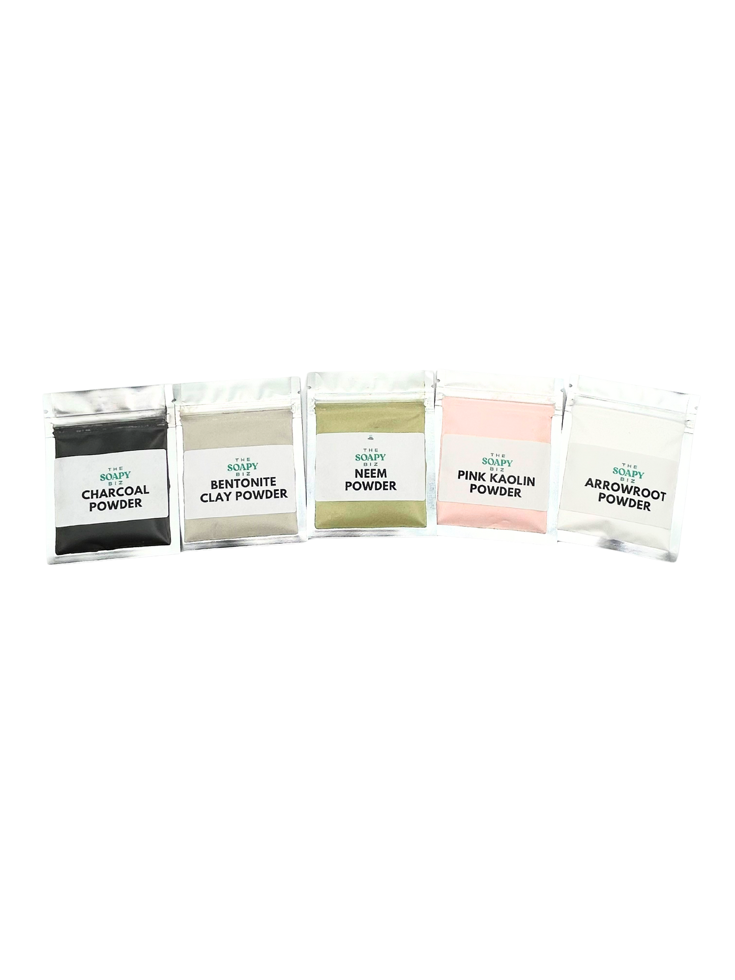 Detox & Clarifying Soap Kit – DIY Bars with Charcoal, Clay, Neem, Arrowroot & Pink Kaolin