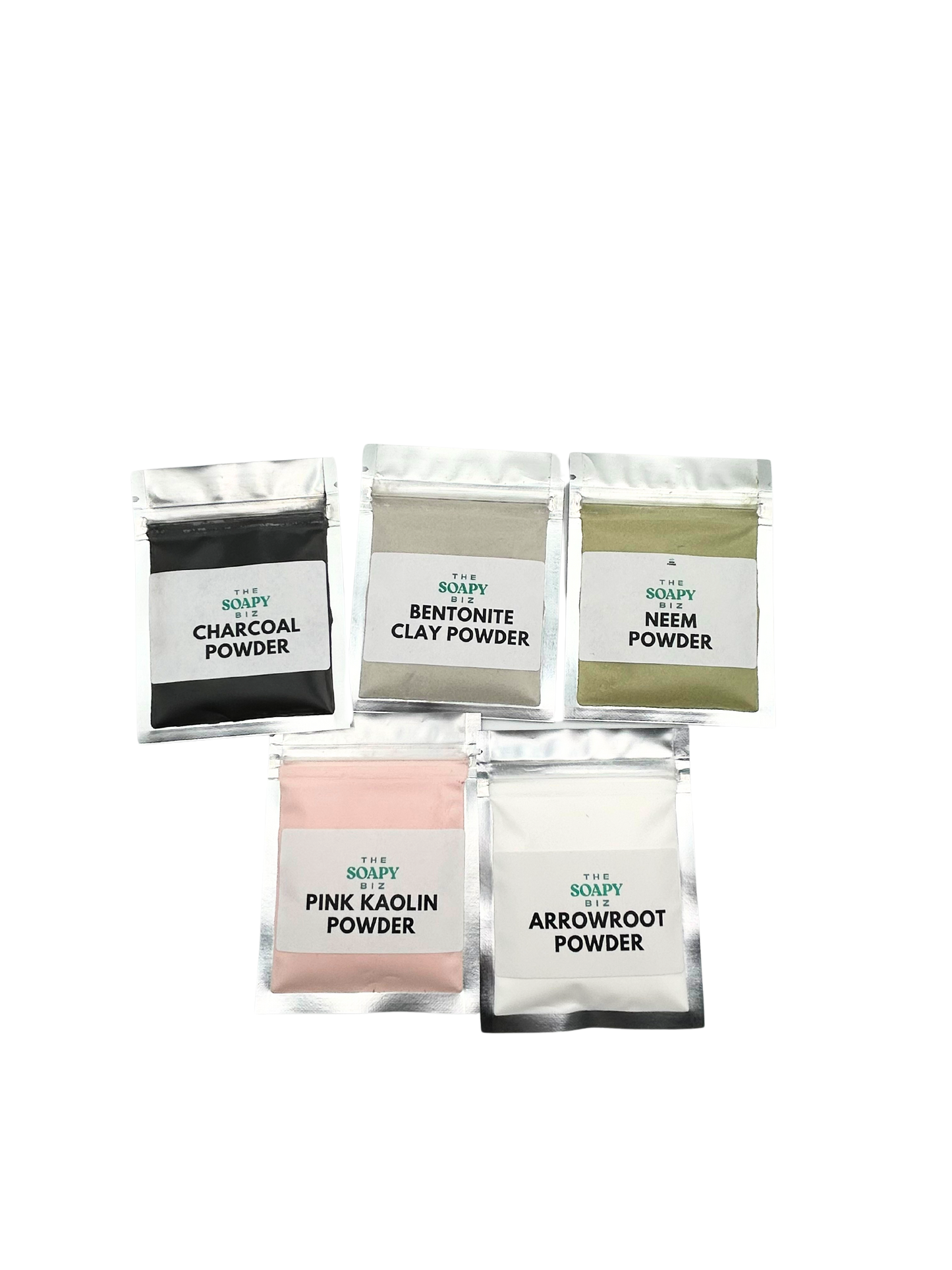 Detox & Clarifying Soap Kit – DIY Bars with Charcoal, Clay, Neem, Arrowroot & Pink Kaolin
